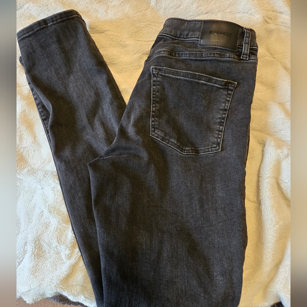 EUC Black Express Mens Skinny Jeans 32/34